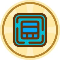 Layout Comic circle Icon vector