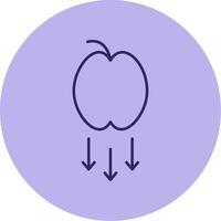 Gravity Line Circle Multicolor Icon vector