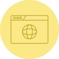 Website Design Line Circle Multicolor Icon vector
