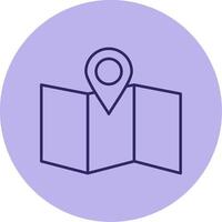 Site Map Line Circle Multicolor Icon vector