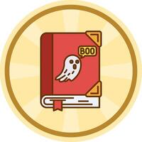 Spooky Comic circle Icon vector