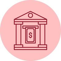 Cash Withdraw Line Circle Multicolor Icon vector