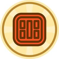 diseño cómic circulo icono vector