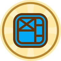 Layout Comic circle Icon vector