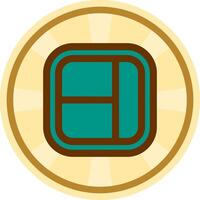 Layout Comic circle Icon vector