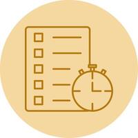 Track Of Time Line Circle Multicolor Icon vector