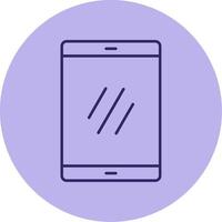 Smartphone Line Circle Multicolor Icon vector
