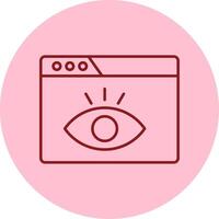 Visualization Line Circle Multicolor Icon vector