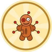 Voodoo Comic circle Icon vector