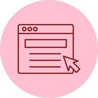 Web Portal Line Circle Multicolor Icon vector