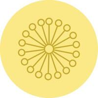 Mimosa Line Circle Multicolor Icon vector