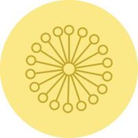 Mimosa Line Circle Multicolor Icon vector