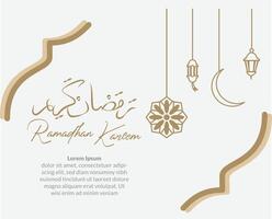 islamic background design for ramadhan kareem template vector