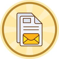 Email Comic circle Icon vector