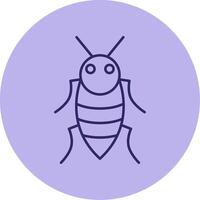 Insect Line Circle Multicolor Icon vector