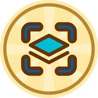 Show layer Comic circle Icon vector
