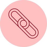 Backlink Line Circle Multicolor Icon vector