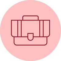 Briefcase Line Circle Multicolor Icon vector