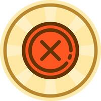 Delete 1 Comic circle Icon vector