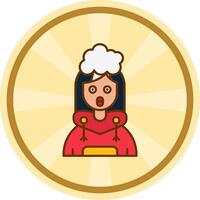 Exploding Comic circle Icon vector