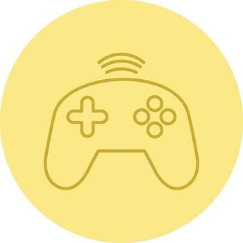 Controller Line Circle Multicolor Icon vector