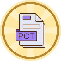 Pct Comic circle Icon vector