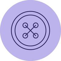 Cloth Button Line Circle Multicolor Icon vector