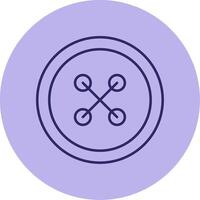 Cloth Button Line Circle Multicolor Icon vector