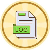 Log Comic circle Icon vector