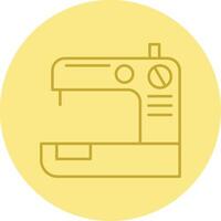 Sewing Machine  Line Circle Multicolor Icon vector