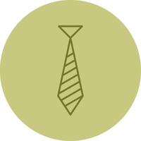 Tie Line Circle Multicolor Icon vector