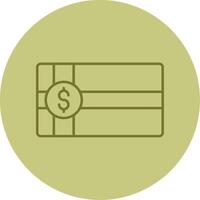 Payment Voucher Line Circle Multicolor Icon vector