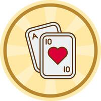 Poker Comic circle Icon vector