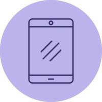 Smartphone Line Circle Multicolor Icon vector