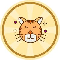 Relieved Comic circle Icon vector