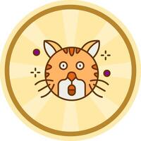 Surprised Comic circle Icon vector