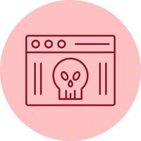 Webpage Line Circle Multicolor Icon vector