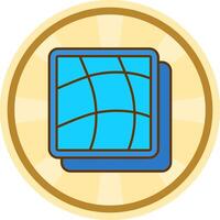 Warp Comic circle Icon vector