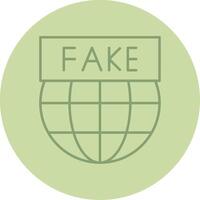 Fake News Line Circle Multicolor Icon vector