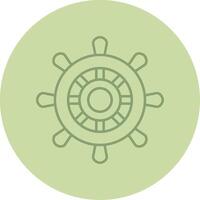 Helm Line Circle Multicolor Icon vector