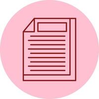 File Line Circle Multicolor Icon vector