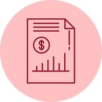 Income Line Circle Multicolor Icon vector