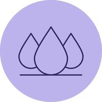 Water Drop Line Circle Multicolor Icon vector