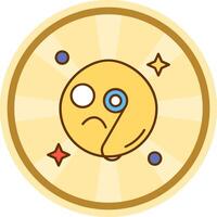 Detective Comic circle Icon vector