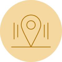 Location Line Circle Multicolor Icon vector