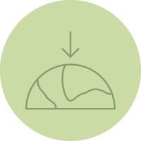 Gravity Line Circle Multicolor Icon vector