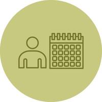 Time Management Line Circle Multicolor Icon vector