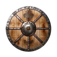 ai generato medievale guerra scudo antico scudo vichingo guerriero scudo europeo scudo no sfondo png