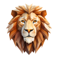 AI generated Artistic 3D Cartoon Lion Drawing Painting Illustration No Background Perfect for Print on Demand Digital Art png