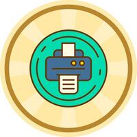 print Comic circle Icon vector